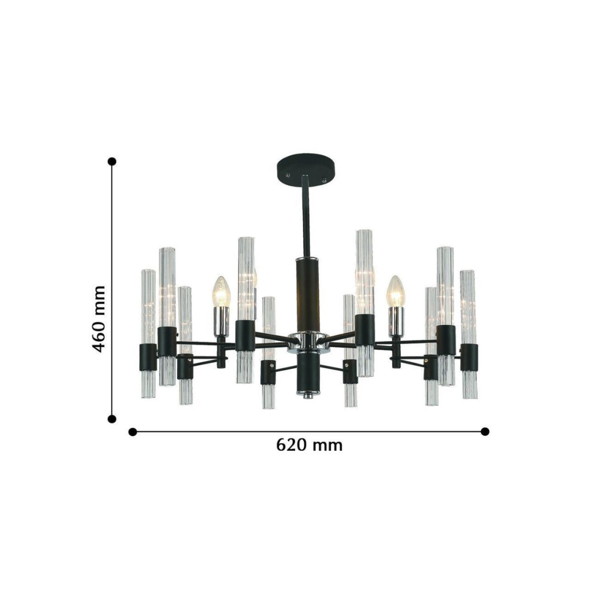 2490-5P, люстра, D620xH460, 5xE14x40W, excluded — изображение 3