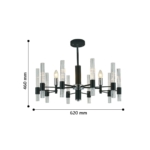 2490-5P, люстра, D620xH460, 5xE14x40W, excluded — изображение 3