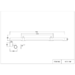 4111-1W, настенный светильник, D90xW700xH80, LEDx22W, 450LM, 4000K, included — изображение 4