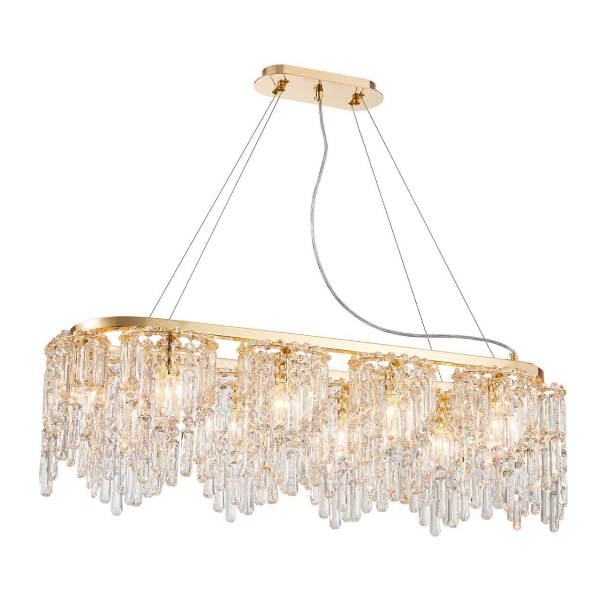 4724-10P, подвесная люстра, L1000xW280xH800/1300, 10xE14x40W, excluded — изображение 1