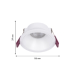 4522-1C, врезной светильник, D86xH39, cutout:D75, 1xGU10x35W, IP20, excluded — изображение 2