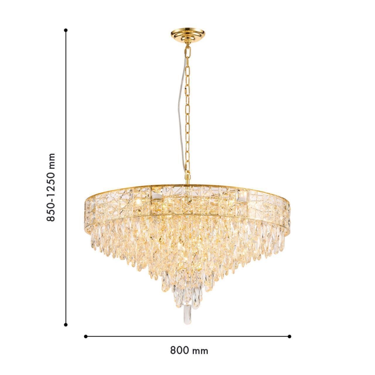 4720-18P, подвесная люстра, D800xH850/1250, 18xE14x40W, excluded — изображение 3