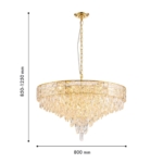 4720-18P, подвесная люстра, D800xH850/1250, 18xE14x40W, excluded — изображение 3