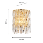 4722-2W, настенный светильник, D115xW200xH250, 2xE14x40W, excluded — изображение 3