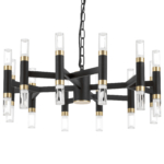 734247 Люстра IRIS 76W LED 3148LM 120G ЧЕРНЫЙ/ЗОЛОТО 3000K — изображение 4