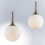 813011 Подвес GLOBO 1х40W E14 electroplating bronze/white — изображение 5