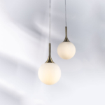 813011 Подвес GLOBO 1х40W E14 electroplating bronze/white — изображение 8