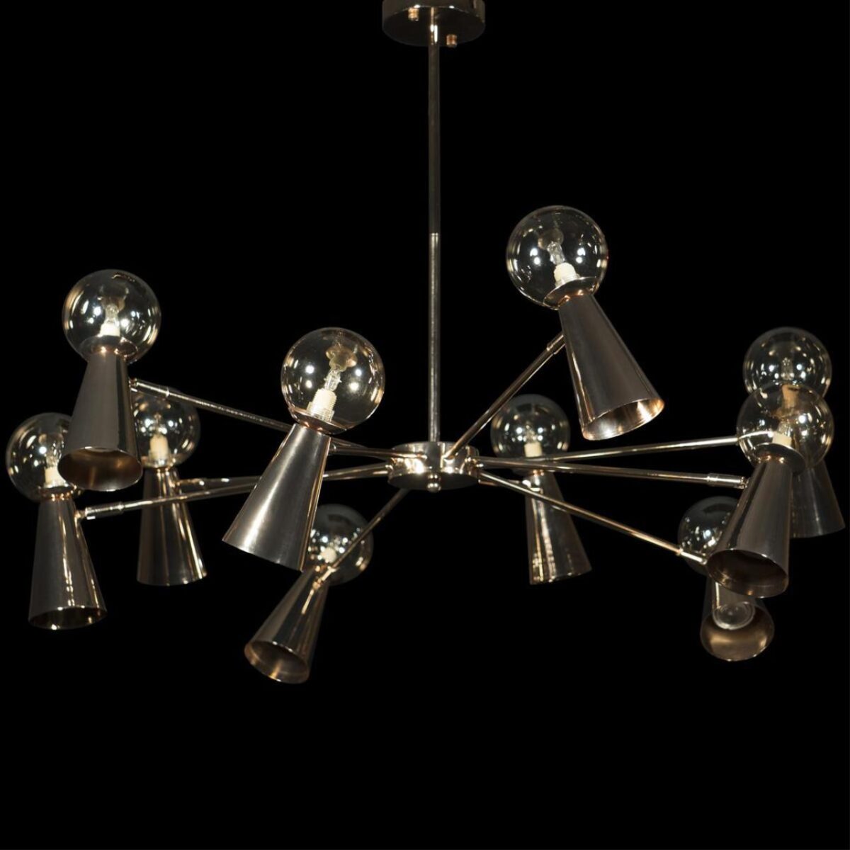 10046/10 Gold Люстра на штанге LOFT IT Halley — изображение 2