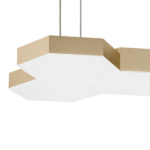 750263 Люстра подвесная FAVO LED-80W 3840LM ЗОЛОТО 4000K — изображение 2