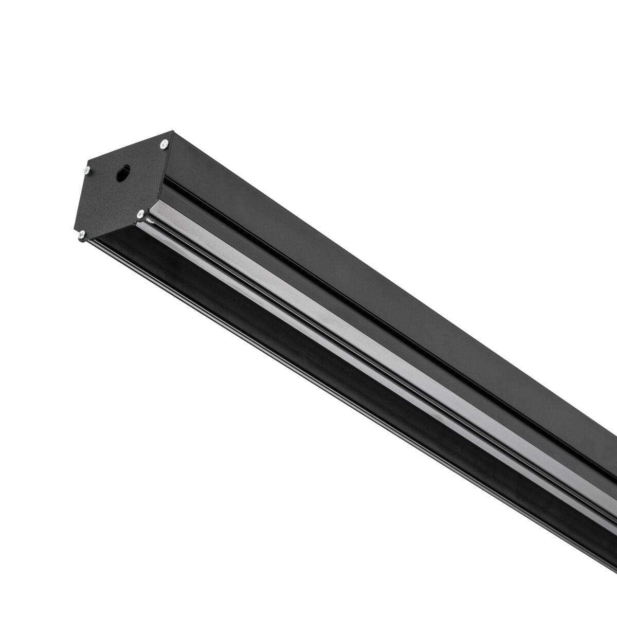 505427 Трек встраиваемый под гарпун 2м TETA PRO ЧЕРНЫЙ  в натяжной ПВХ потолок (Резинки 2 шт в комплекте) — изображение 4