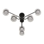 8349/6C COMFI черный/прозрачный, металл/стекло Светильник потолочный LED GX53 6*7W 220V NATALINA — изображение 8