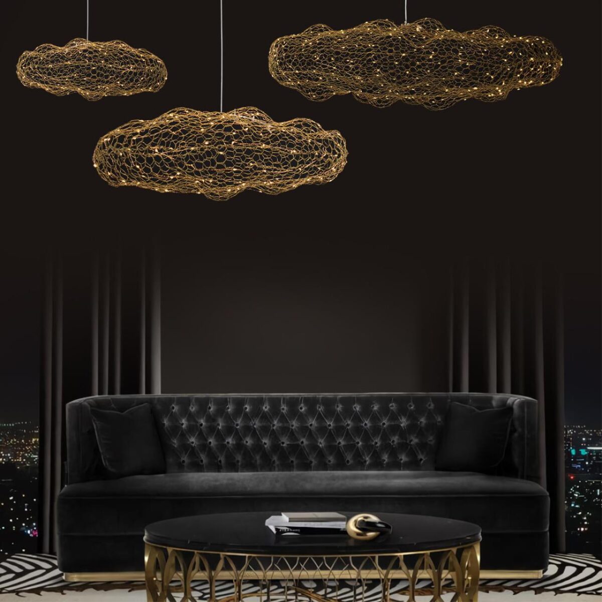 10247/350 Gold Подвесной светильник LOFT IT Cloud — изображение 5