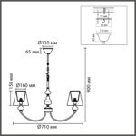 8283/5 CLASSI никель/белый, металл/керамика/текстиль Люстра Е14 5*40W 220V KENTUKI — изображение 4