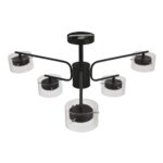 8349/6C COMFI черный/прозрачный, металл/стекло Светильник потолочный LED GX53 6*7W 220V NATALINA — изображение 7