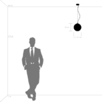 803116 Подвес DISSIMO 1х40W E27 ЧЕРНЫЙ/БЕЛЫЙ — изображение 2