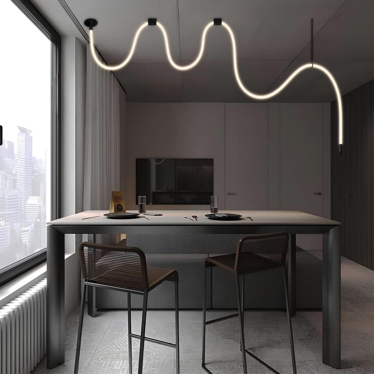 10388B Black Потолочный светильник LOFT IT Thread — изображение 5