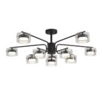 8349/10C COMFI черный/прозрачный, металл/стекло Светильник потолочный LED GX53 10*7W 220V NATALINA — изображение 5