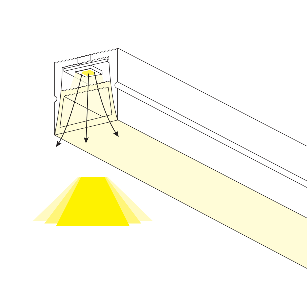 441010 Профиль квадратный силиконовый (тип А) PROFILED 10м/упак д/LED ленты — изображение 5