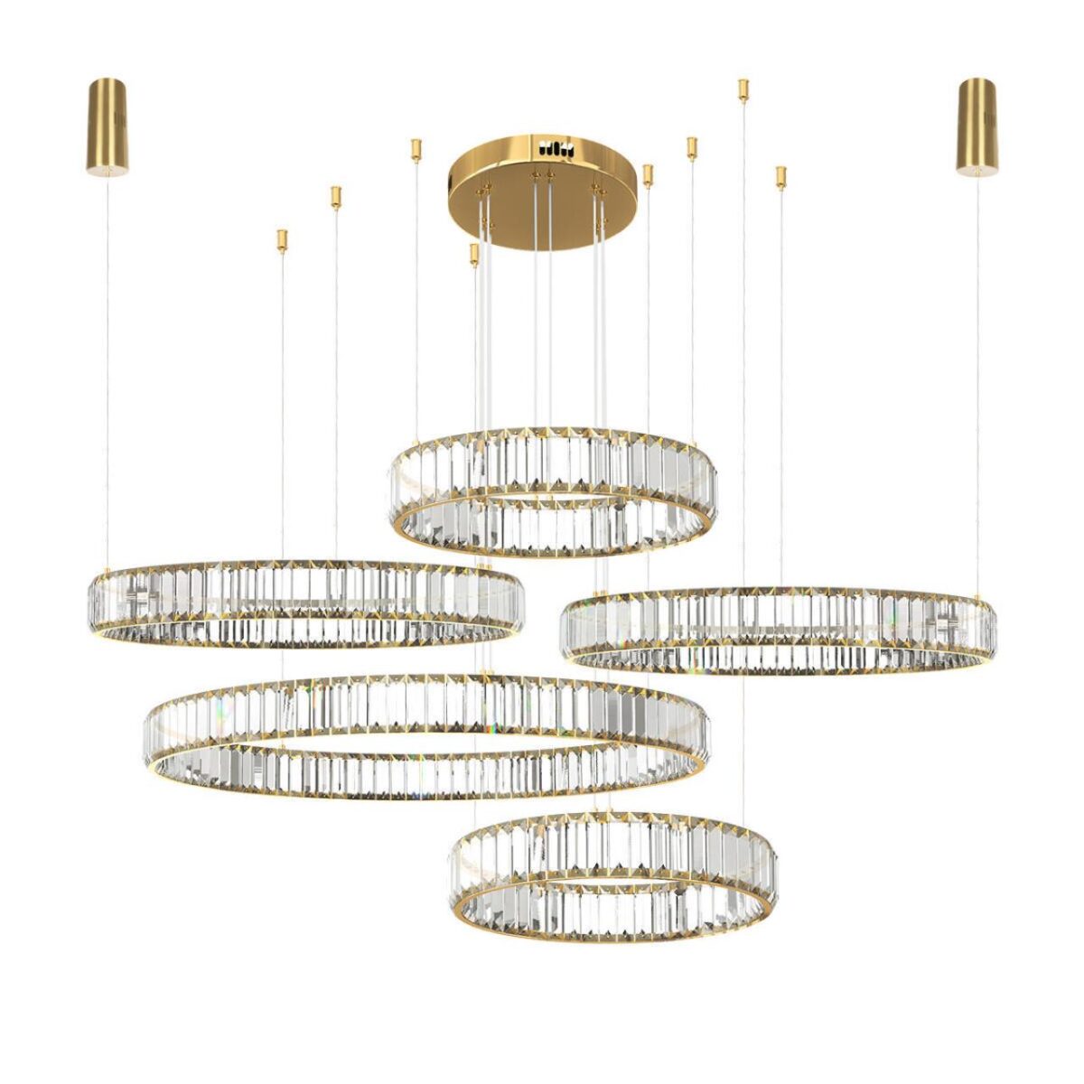 10135/5 Gold Подвесной светильник LOFT IT Crystal ring — изображение 1