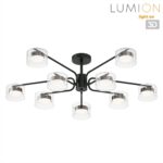 8349/10C COMFI черный/прозрачный, металл/стекло Светильник потолочный LED GX53 10*7W 220V NATALINA — изображение 3