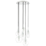 803061 Подвес PENTOLA 6х25W G9 ХРОМ/ПРОЗРАЧНЫЙ