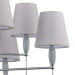 8279/8 CLASSI хром/серый, металл/керамика/текстиль Люстра Е14 8*40W 220V KARMEN — изображение 8