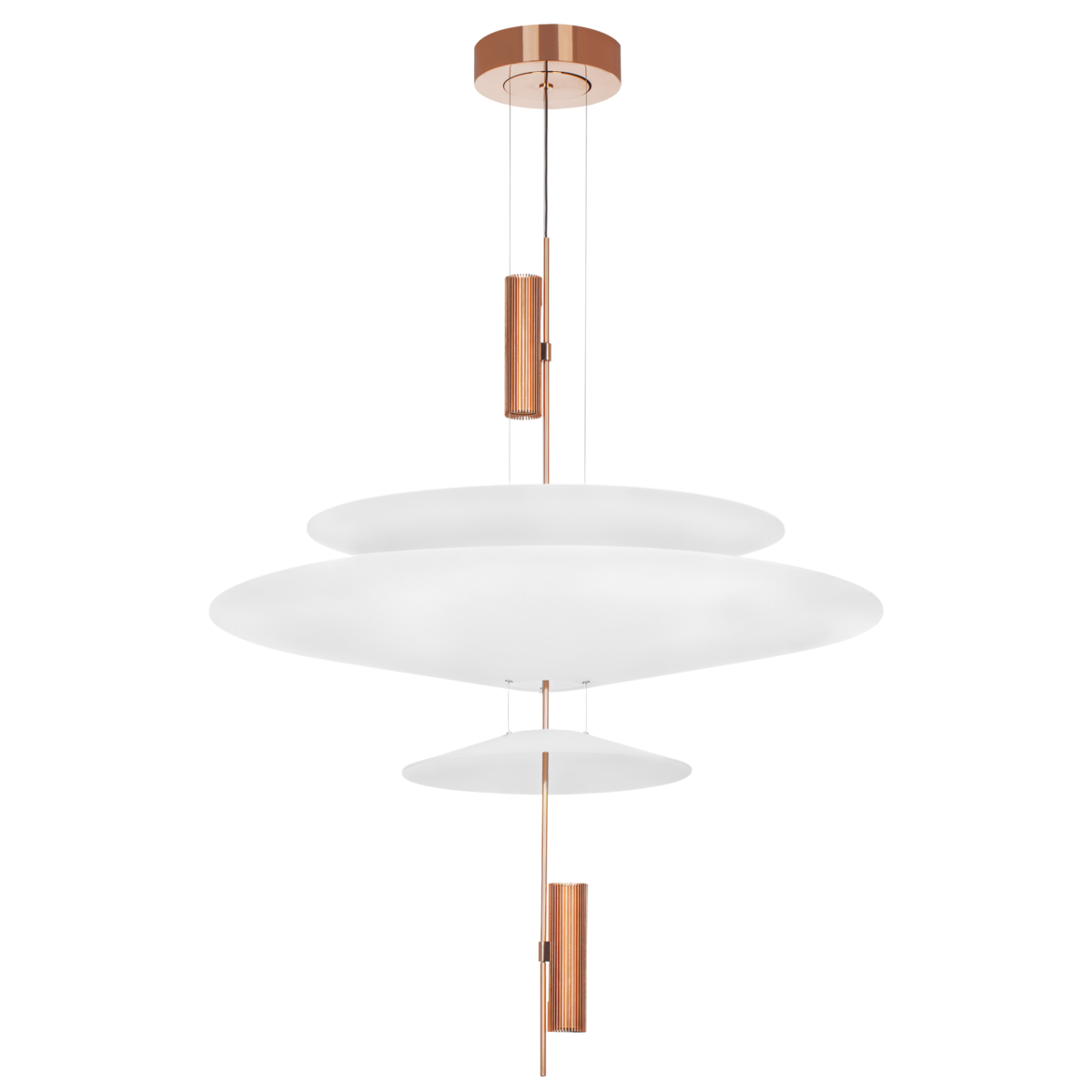 814532  2КОР! Люстра VIOLA LED 3x6W 560LM РОЗОВОЕ ЗОЛОТО/БЕЛЫЙ 3000K — изображение 1