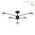 8349/6C COMFI черный/прозрачный, металл/стекло Светильник потолочный LED GX53 6*7W 220V NATALINA — изображение 3