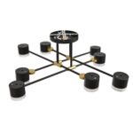 8307/8C COMFI золотой/черный, металл Светильник потолочный GX53 LED 8*7W 220V LENIANA — изображение 6