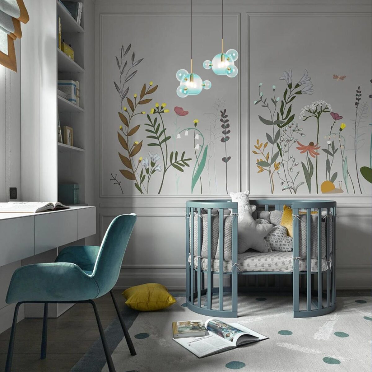 2027-P6 Blue mini Подвесной светильник LOFT IT Bolle — изображение 8