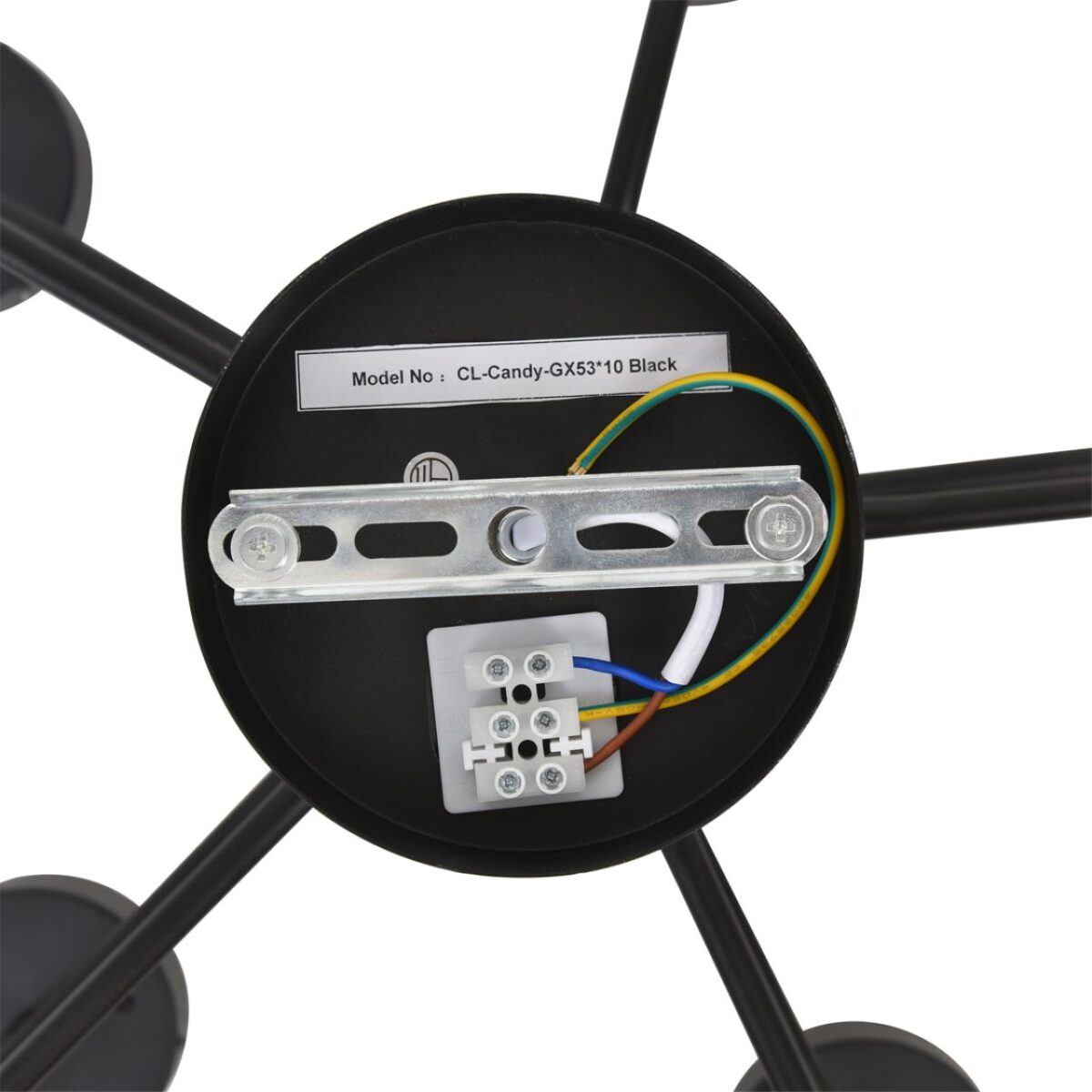 8349/10C COMFI черный/прозрачный, металл/стекло Светильник потолочный LED GX53 10*7W 220V NATALINA — изображение 10