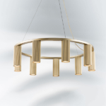 718093 Люстра ROMA 9х28W GU10 (led) ШАМПАНЬ — изображение 9