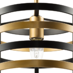 735010 Люстра EPSILON 1х40W E27 ЧЕРНЫЙ/ЗОЛОТО — изображение 3