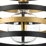 735010 Люстра EPSILON 1х40W E27 ЧЕРНЫЙ/ЗОЛОТО — изображение 8