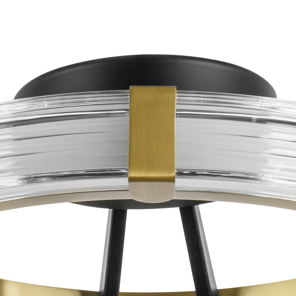 736041 Люстра ROTONDA 21W LED 1053LM 180G ЧЕРНЫЙ/ЛАТУНЬ 3000K — изображение 2