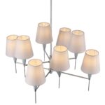 8279/8 CLASSI хром/серый, металл/керамика/текстиль Люстра Е14 8*40W 220V KARMEN — изображение 6