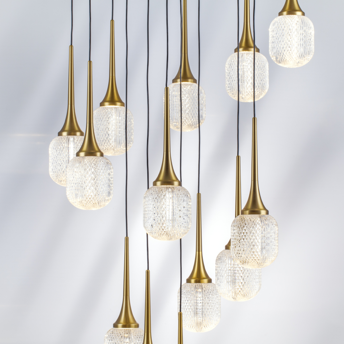 738131 Люстра ACRILE 53W LED 3217LM 360G ЗОЛОТО 3000K — изображение 9