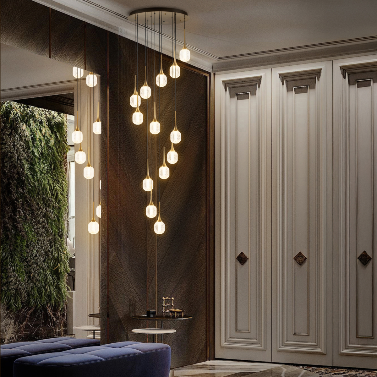 738131 Люстра ACRILE 53W LED 3217LM 360G ЗОЛОТО 3000K — изображение 12