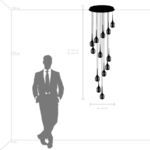 738131 Люстра ACRILE 53W LED 3217LM 360G ЗОЛОТО 3000K — изображение 7