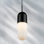 690117 Люстра RAMO 1х40W E27 ЧЕРНЫЙ МАТОВЫЙ/БЕЛЫЙ — изображение 5