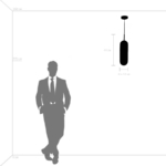 690117 Люстра RAMO 1х40W E27 ЧЕРНЫЙ МАТОВЫЙ/БЕЛЫЙ — изображение 6