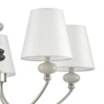 8283/5 CLASSI никель/белый, металл/керамика/текстиль Люстра Е14 5*40W 220V KENTUKI — изображение 10