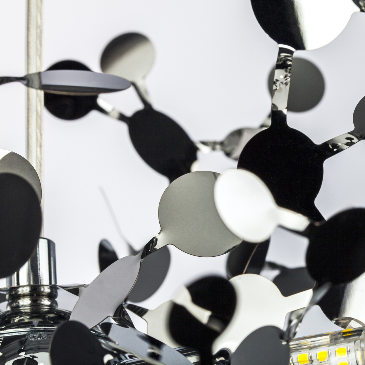 L4PL721134 Подвес четверной линейный EXTRA 4x3x5W(led) G9  (721134 - 4 + 572144 -1) ХРОМ — изображение 6