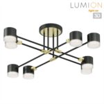 8307/8C COMFI золотой/черный, металл Светильник потолочный GX53 LED 8*7W 220V LENIANA — изображение 2