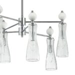 8268/6 NEOCLASSI хром/белый/прозрачный, металл/керамика/стекло Люстра Е14 6*40W 220V EMILY — изображение 8