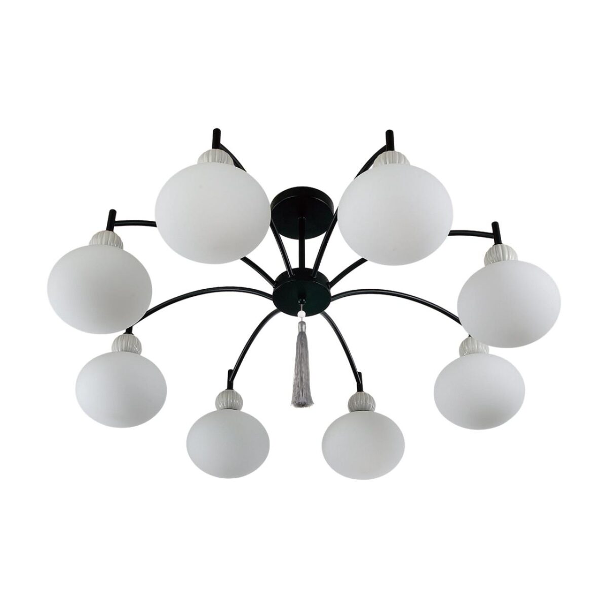 8273/8C NEOCLASSI черный/серый/белый, металл/керамика/стекло Люстра потолочная Е14 8*40W 220V GLORIYA — изображение 8