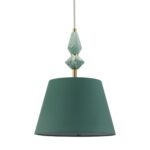 8275/1A CLASSI латунь/зеленый,  металл/керамика/ткань Подвес Е14 1*40W 220V VERMONT — изображение 9