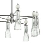 8268/8 NEOCLASSI хром/белый/прозрачный, металл/керамика/стекло Люстра Е14 8*40W 220V EMILY — изображение 8