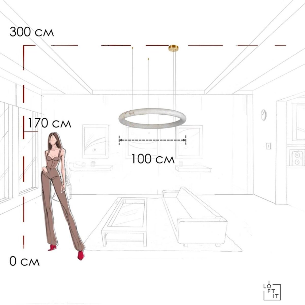 10407/1000 Подвесной светильник LOFT IT Oslo — изображение 11