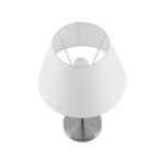 8274/1T CLASSI никель/белый/серый, металл/керамика/ткань Настольная лампа Е14 1*40W 220V VERMONT — изображение 6